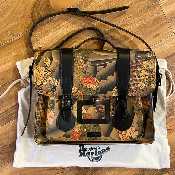 Dr. Martens x Evisu Wagara Koi Tattoo 15” Satchel Bag - Picture 4 of 17